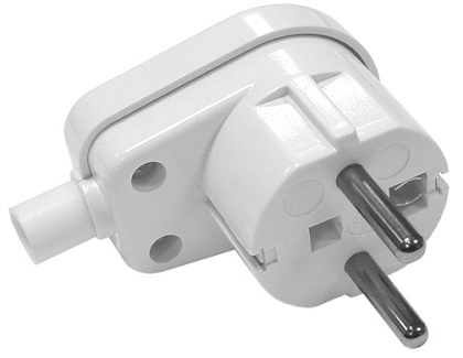 Spina Schuko Volante 16A 90°